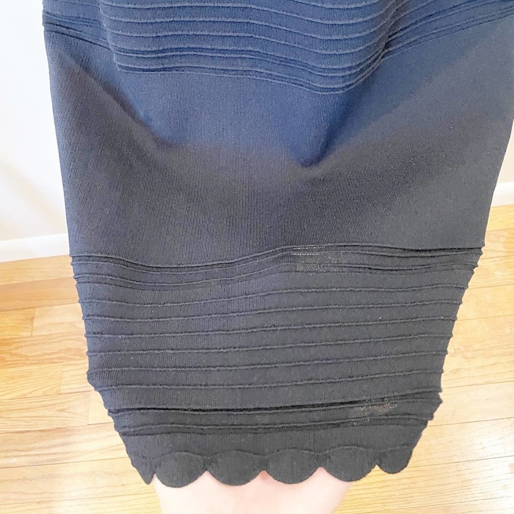 Eliza J Off the Shoulder Ruffle Sheath Dress Large - Picture 4 of 16